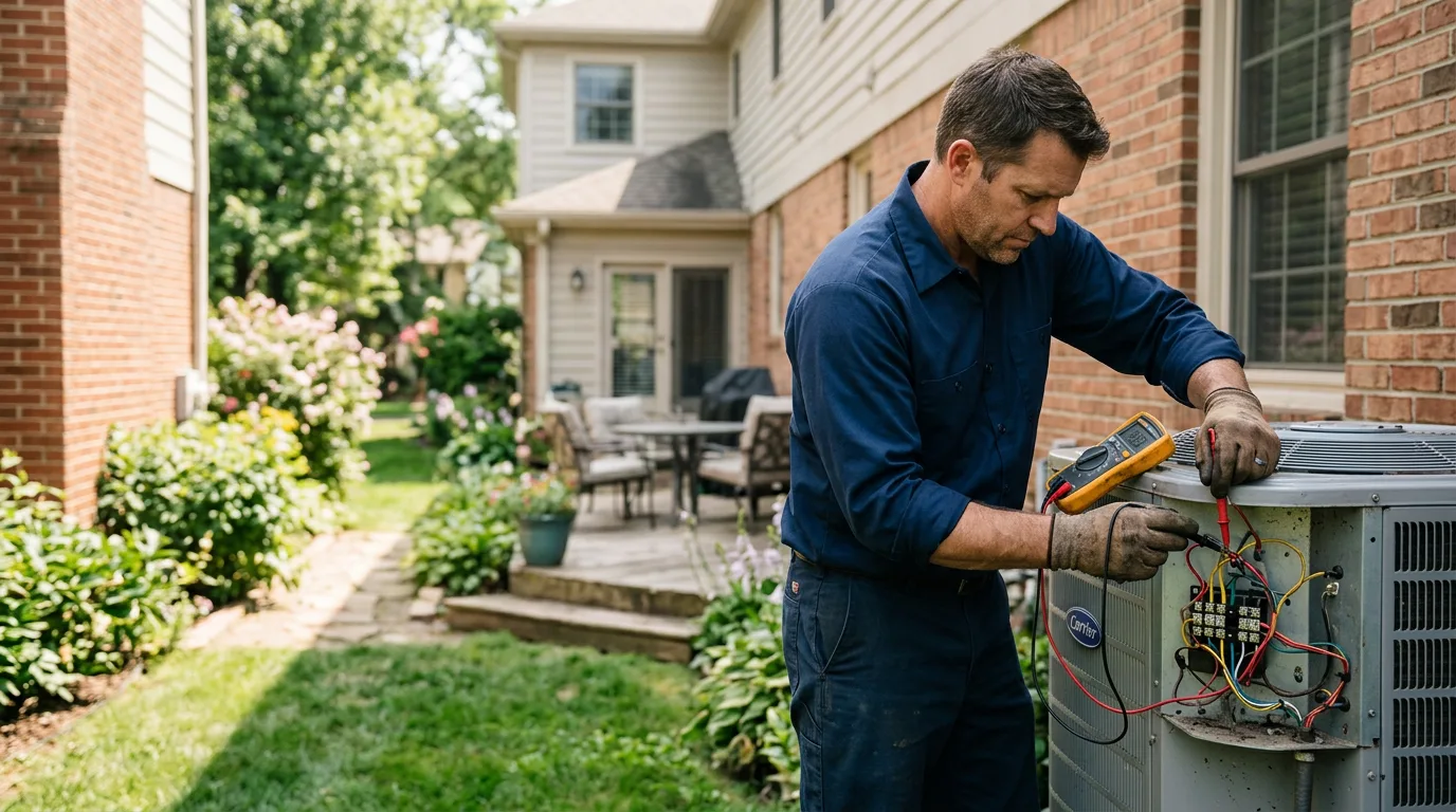 HVAC technician working near Shoshoni, WY